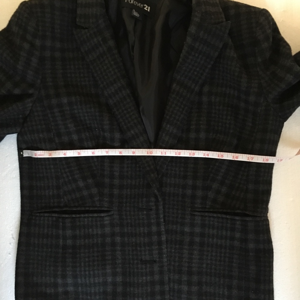 Checkered Coat, Jacket, Buttoned Blazer - image 8